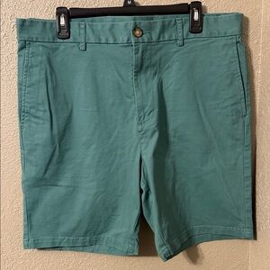 Old Navy Men's Teal Flat Front Slim Fit Shorts